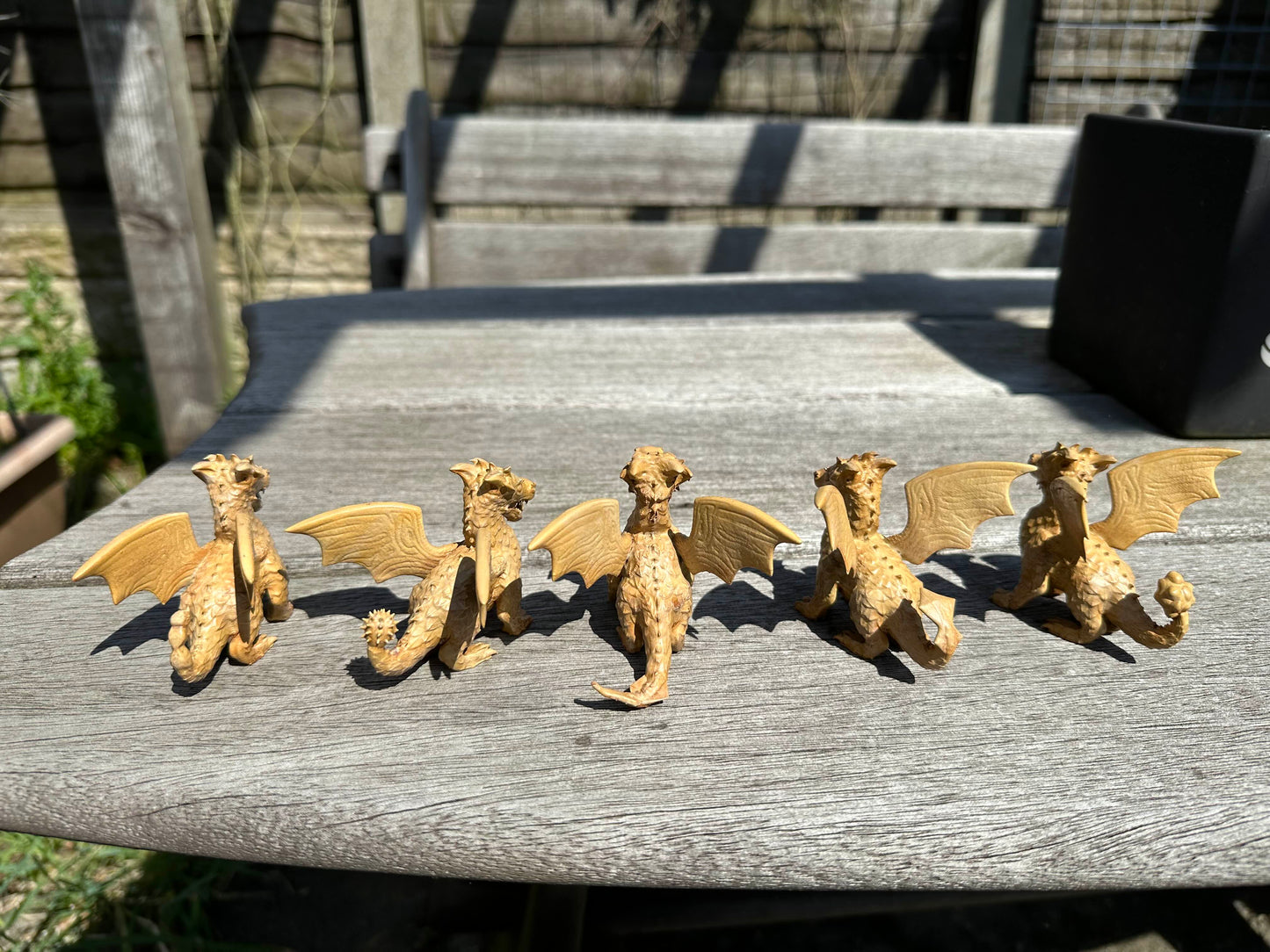 Wooden Carved Dragons